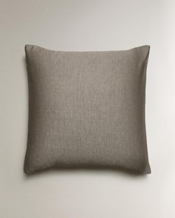 ZARA HOME ОДНОТОННАЯ НАВОЛОЧКА, СЕРЫЙ