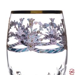 Набор фужеров для шампанского TIMON Violet/Gold (6 шт) 280 мл