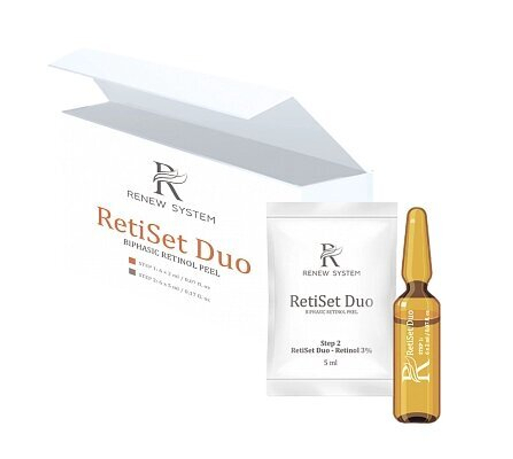 Renew System Retiset DUO (Ретиноловый бифазный пил. 6 ампул x 2 мл; 6 саше x 5 млинг)