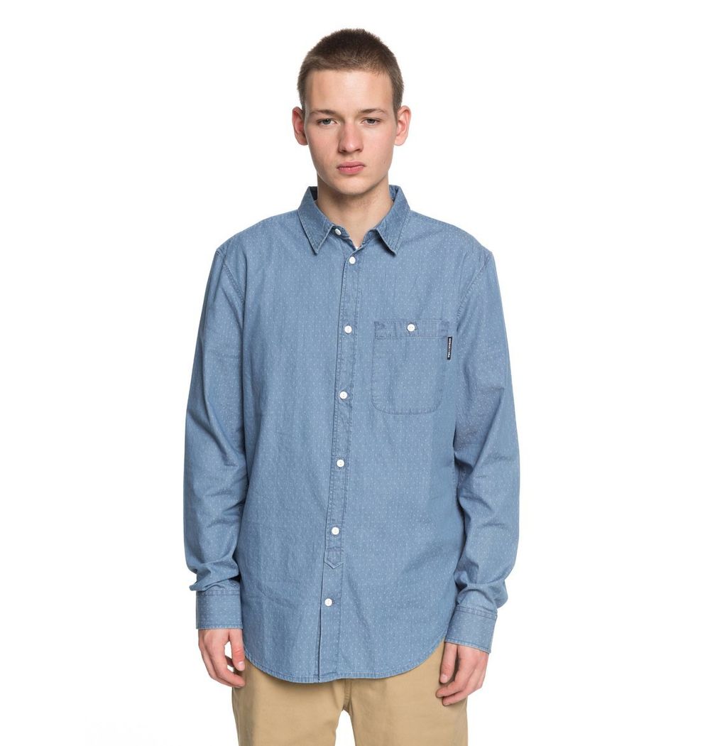Рубашка DC Shoes SWALENDALEN 2 L M WVTP BFN0 LIGHT BLUE