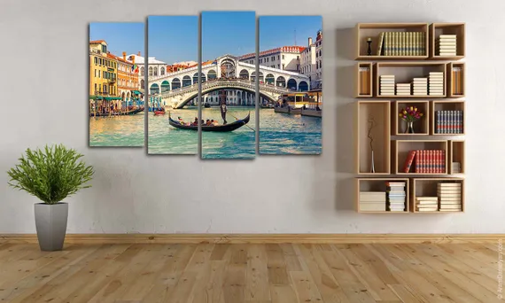 Модульная картина "Мост Риальто Венеция"