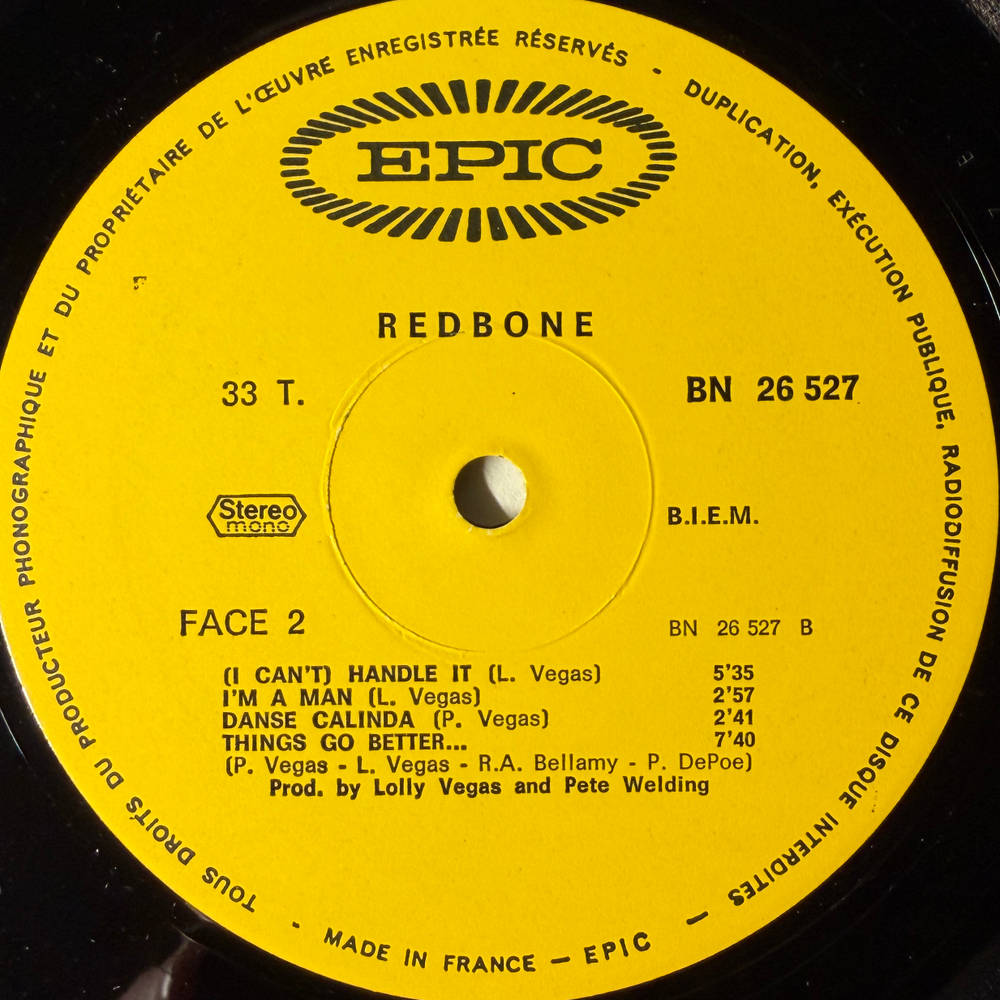 Redbone ‎– Redbone 2LP (Франция 1970г.) Т