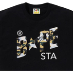 A Bathing Ape Bathing Ape Футболка Moderate Regular Straight Fit Summer Bap Ss26 053 черный