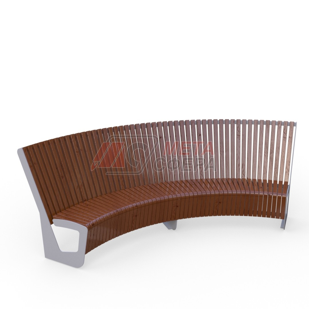 Скамейка Вега радиусная