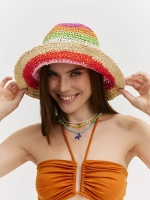 Шляпа соломенная женская с полями летняя пляжная