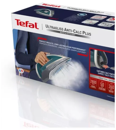 Утюг Tefal FV6842E0, Слоновая кость - синий
