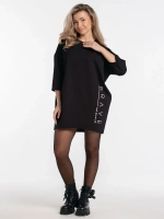 Платье туника короткое оверсайз свободное больших размеров