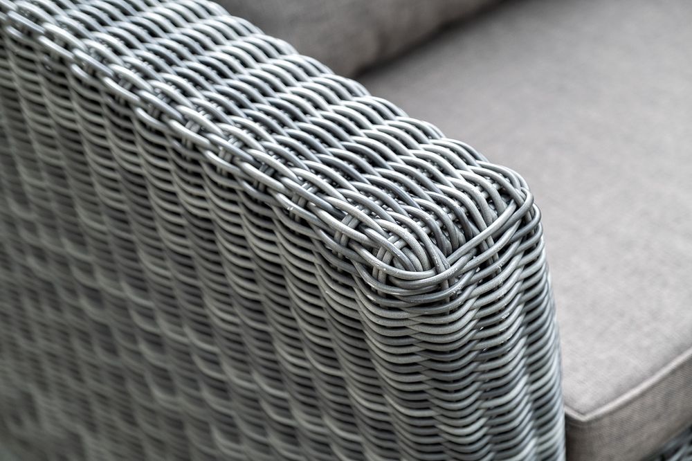 "Капучино Cингл" лаунж-зона из искусственного ротанга, цвет графит