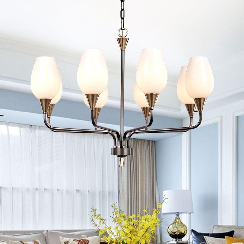 Подвесная Люстра Viola Milk 6 By Imperiumloft