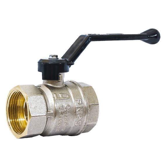 Кран шаровой латунный LD Pride 47.50.B-B.Р Ду 50 Ру 25 вн-вн, (рычаг)
