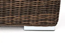 "Боно" диван из искусственного ротанга трехместный, цвет коричневый