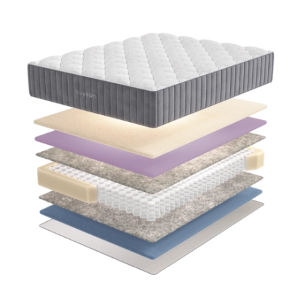 Матрас BuyBeauty, 28 см, жесткость выше средней, пружины, латекс, memorix
