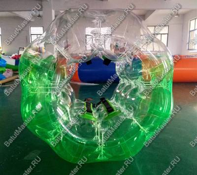 Бампербол «Двухцветный» ПВХ, диаметр 1 м