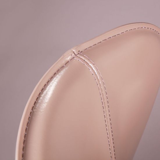 Стул полубарный Albert, кожа капучино