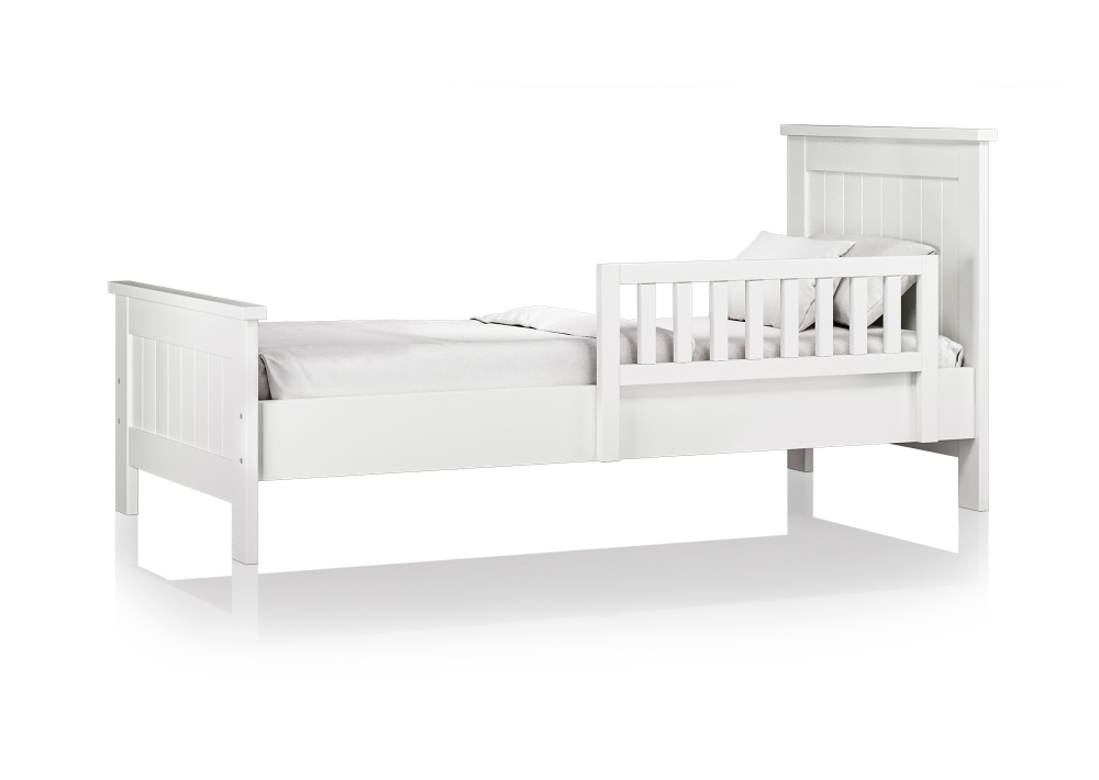 Кровать подростковая Wood (белый)