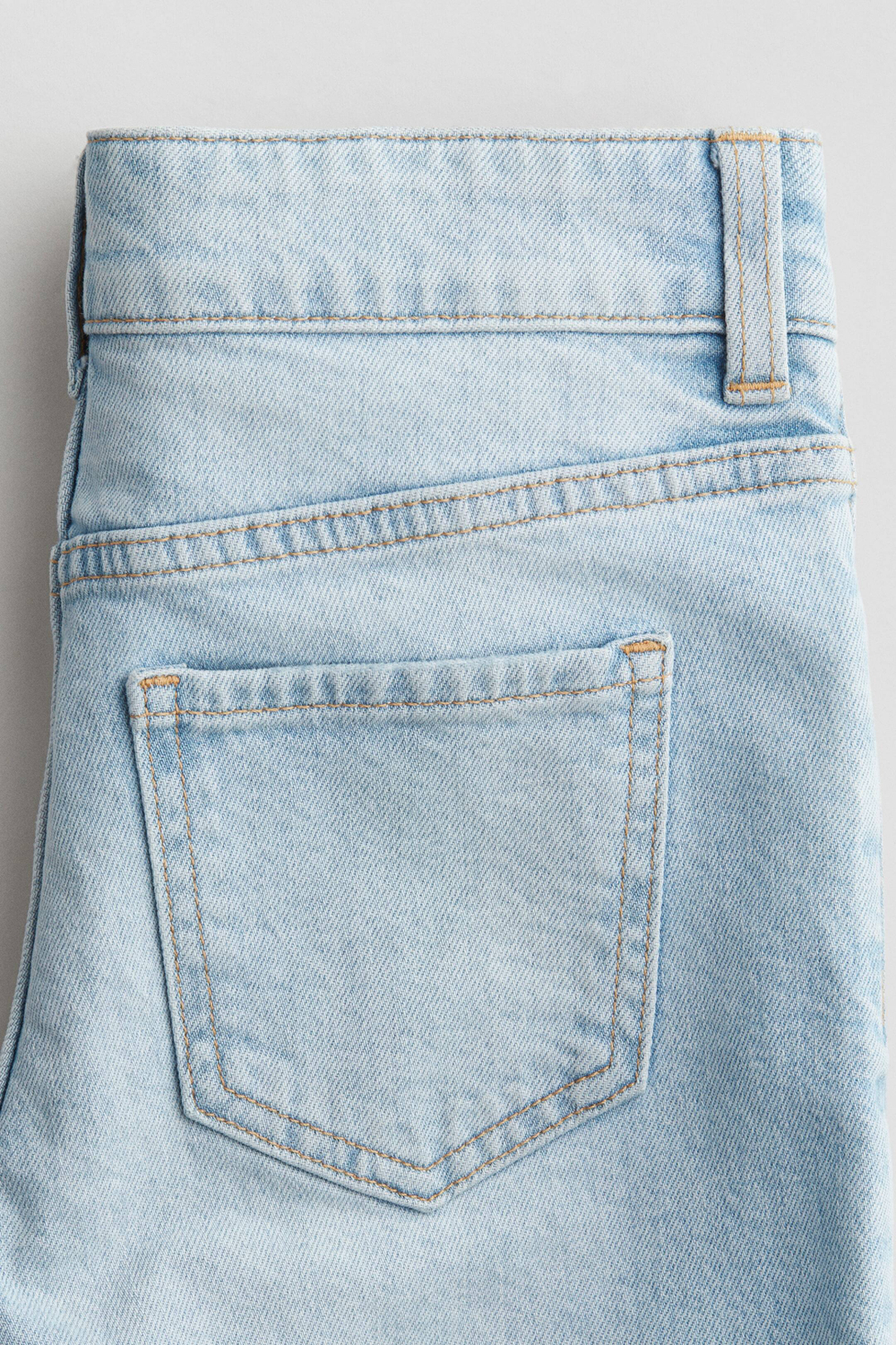 H&M Джинсы Baggy Fit Bootcut, голубой