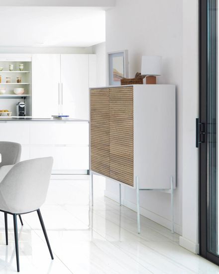 Стул Konna светло-серый вельвет La Forma Испания 