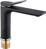 10099-C Смеситель для умывальника черный HANSEN  (10/1шт)