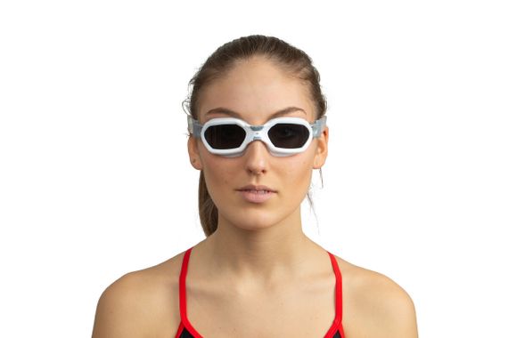 Очки для плавания Seac Aquatech тонированные стекла белый/серебристый