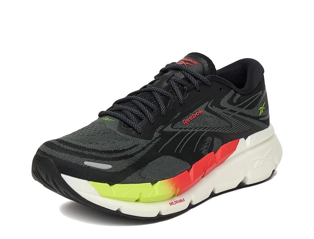 Мужские беговые кроссовки Reebok SS-FloatZig Double Black M Чёрно-жёлтые