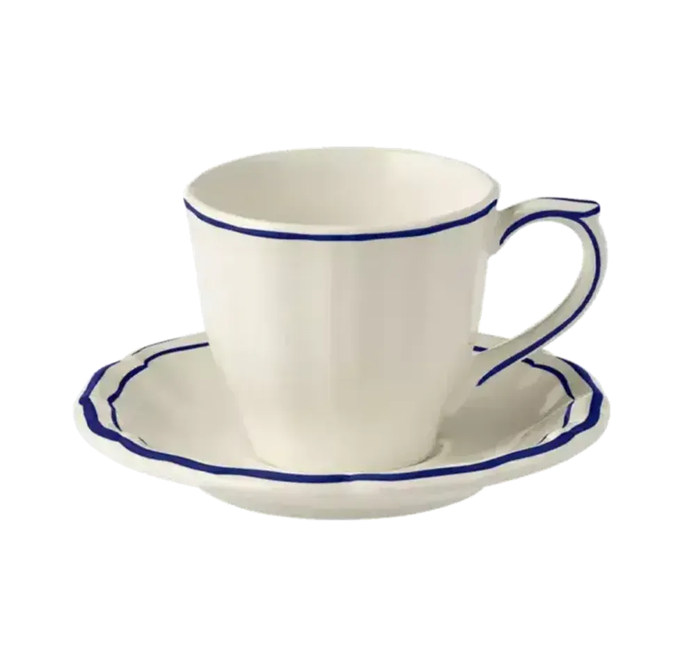 Чашка чайная с блюдцем Filet Taupe (175 мл)