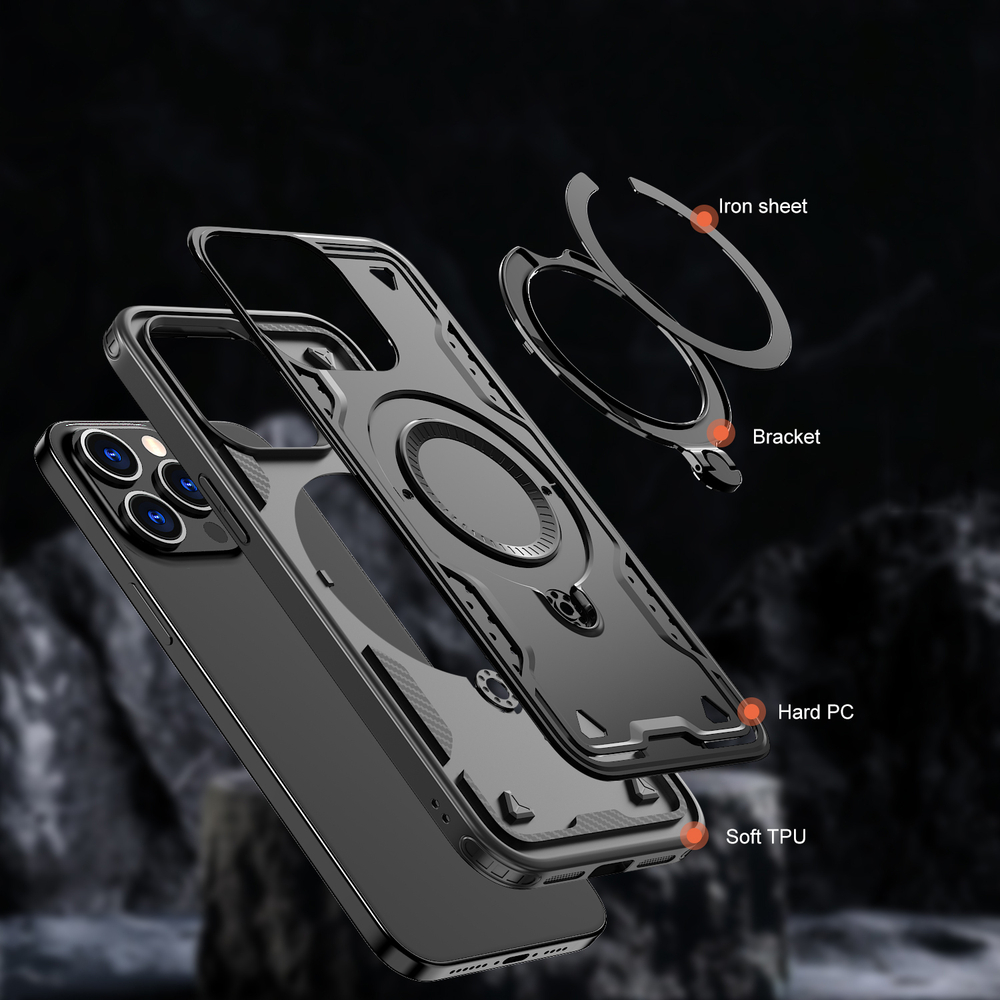 Чехол Magneto Case с кольцом для iPhone 15 Pro Max
