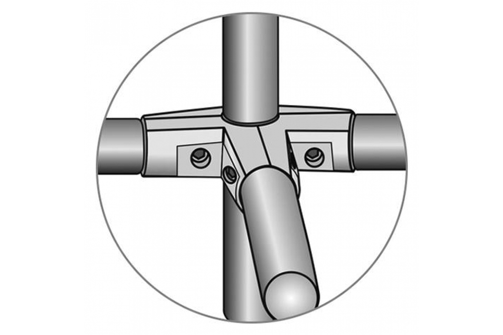 СОЕДИНИТЕЛЬ 4-Х ТРУБ ELEMENT ХРОМ