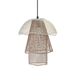 Светильник подвесной vinger, D28х37 см, белый/бежевый/золотой