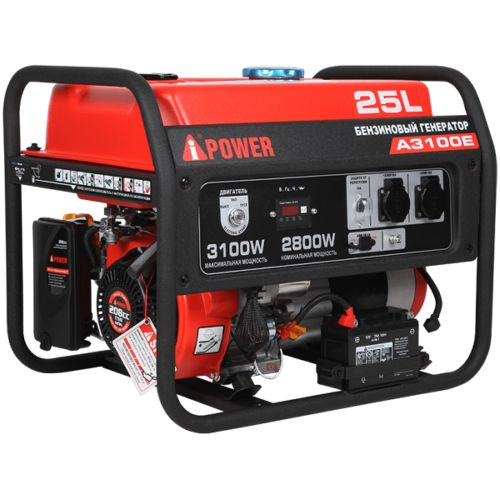 Бензиновый генератор A-iPower A3100E 2.8кВт, 230В/50Гц