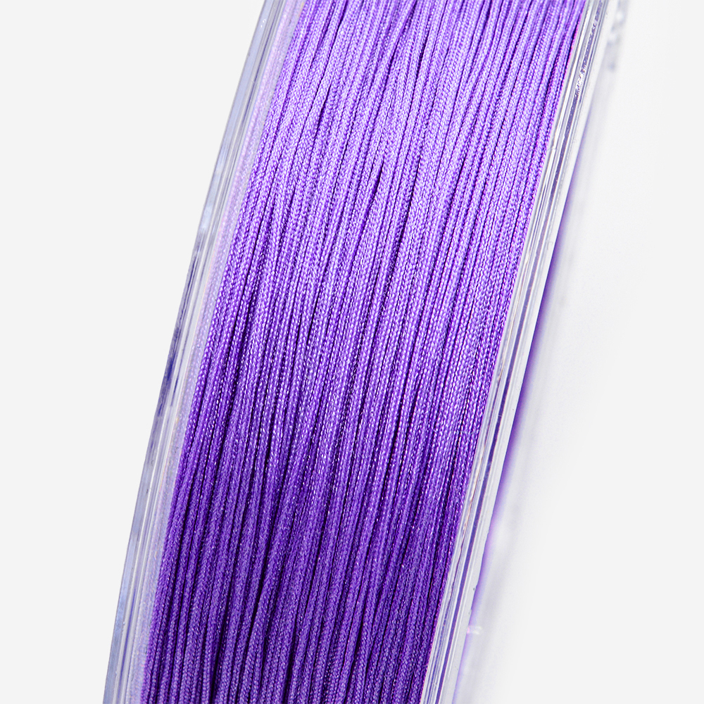 Нить для браслетов, нейлон, оттенок "Слива", 0,5мм