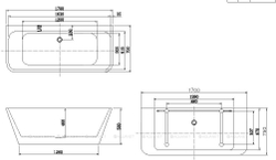 Акриловая ванна Aquanet (Акванет) Family Perfect 170x75 13775-MW