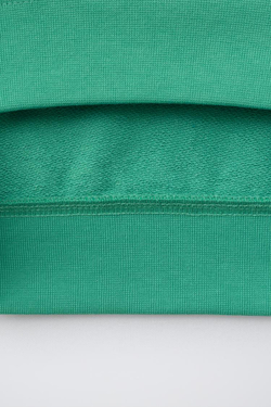ZARA ТОЛСТОВКА С КОРОТКИМИ РУКАВАМИ И РЕЛЬЕФНОЙ НАДПИСЬЮ, УТИНО-СИНИЙ