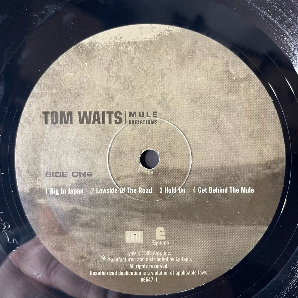Винтажная виниловая пластинка LP Tom Waits Mule Variations (США 1999)
