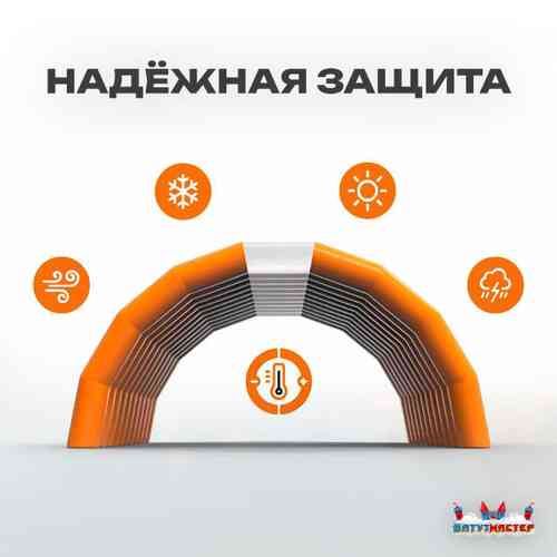 Пневмокаркасный ангар «Рубеж 3» 20×10×5,4 м — из ПВХ для ремонта и хранения техники