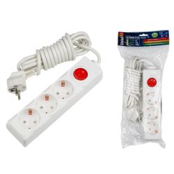 S-GCD3-3B Удлинитель Uniel серии Стандарт. с-з. 3 гн.. шнур 3 м. выкл.