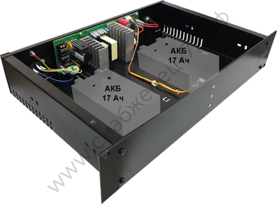 СКАТ-1200И7 RACK (СКАТ ИБП-12/5-2x17-RACK) источник питания 12В, 5А, высота 2U под 2