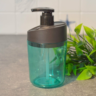 Диспенсер "Boho" 0,35л, мята/полупрозрачный