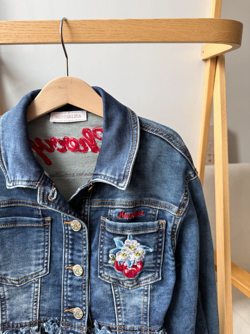Джинсовая куртка Monnalisa, 128