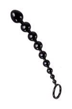 Черная анальная цепочка A-toys - 28,3 см. (Цвет: черный)