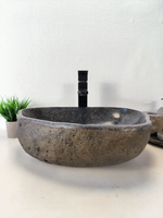 Раковина из речного камня RS-65968 49х34х15 из натурального камня