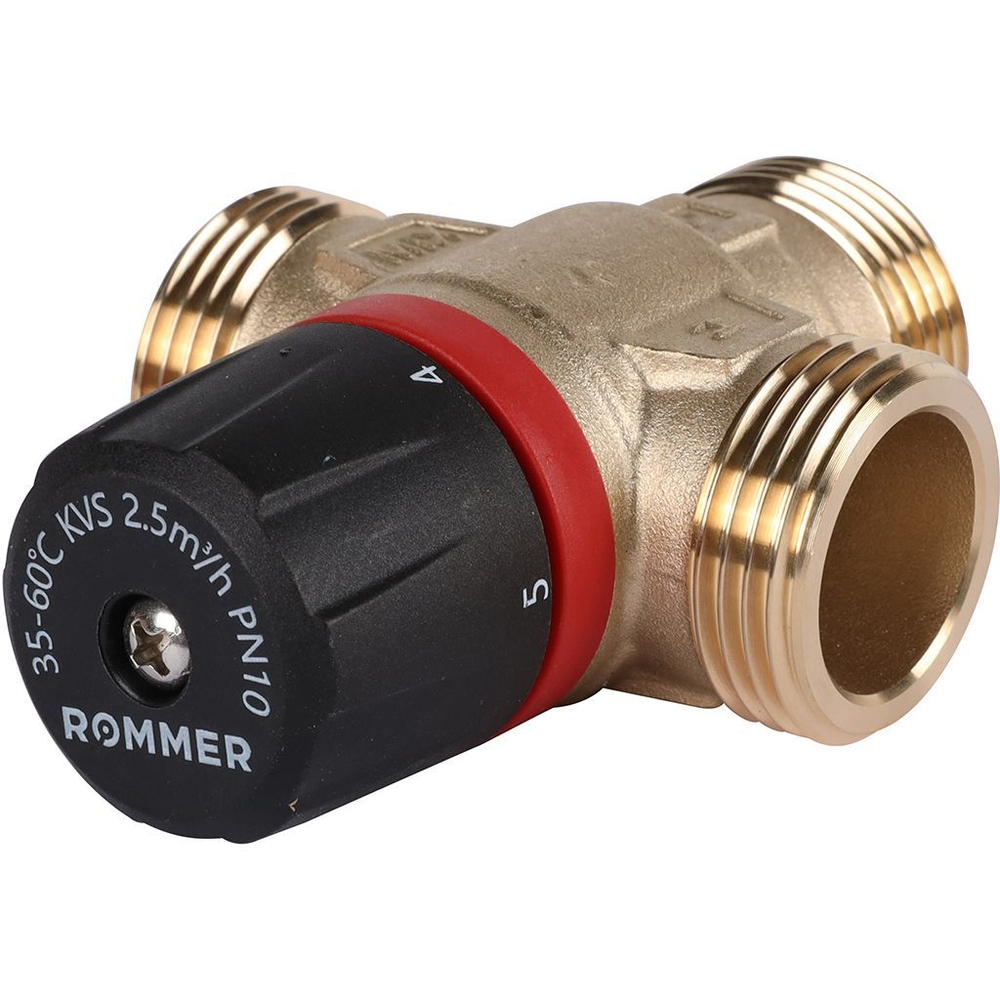 Термостатический клапан ROMMER 1" НР 35-60 KV2,5 (RVM-0232-256025)