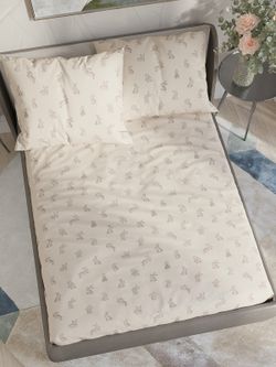 Постельное белье бязь Сказка "Фландр" 2-спальное Наволочка 50х70 см 2 шт Простынь на резинке 160x200 см Пододеяльник 175x215 см