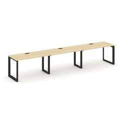 Style Project Рабочая станция односторонняя SN-59O.ORS-042 Акация Лорка/Металл Черный/Черный Заглушк