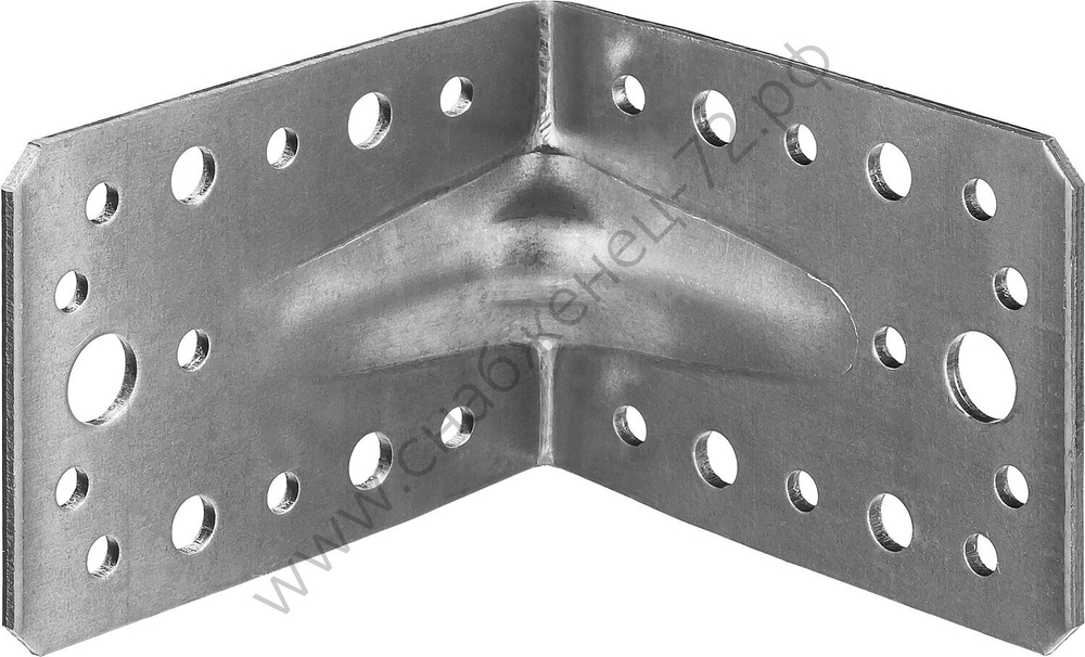 ЗУБР УКУ-2.5 65х90х90 х 2.5 мм, усиленный крепежный уголок, цинк (31011-90)