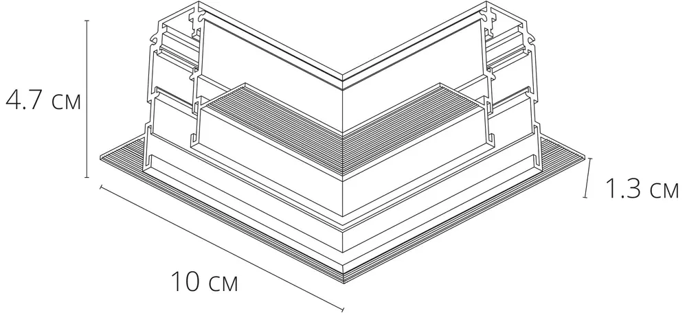 Коннектор угловой для магнитного шинопровода Arte Lamp EXPERT-ACCESSORIES