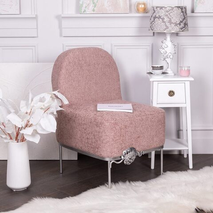 Кресло Monstera Deliciosa (Монстера) Фламинго Античное серебро