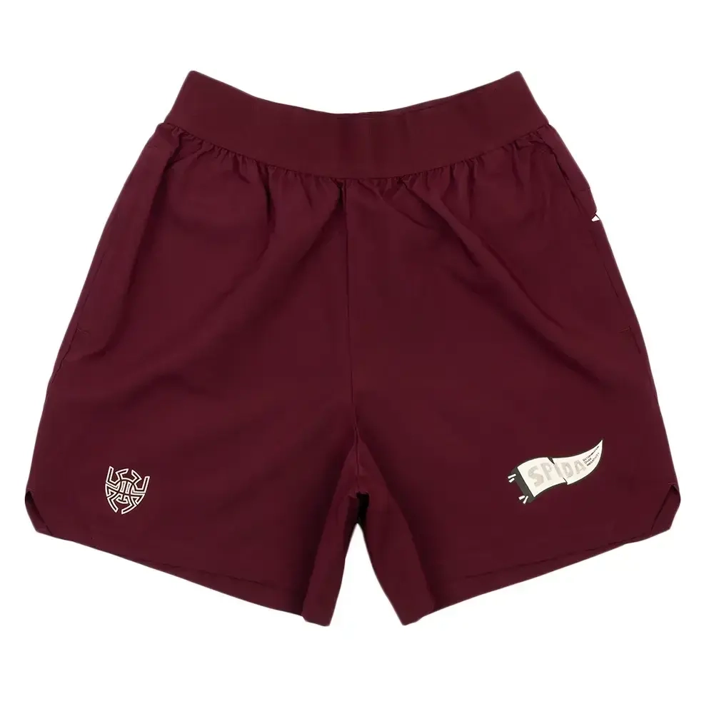 Burgundy adidas shorts best sale