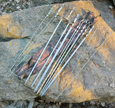 Подарочный набор шампуров в колчане Шашлычник Кольцо 50 см. №8