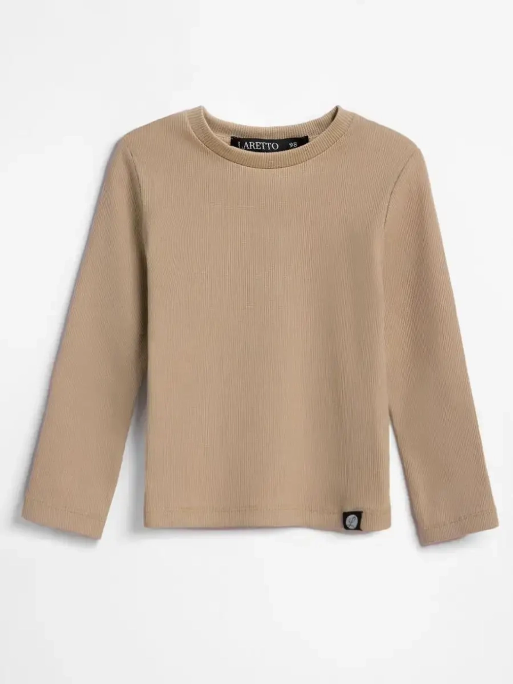 Лонгслив детский в рубчик в школу