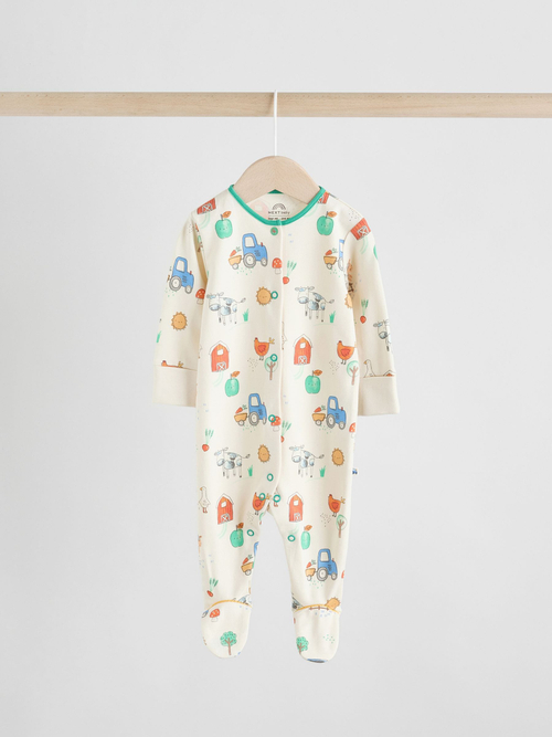 Комбинезон / Cлип для малышей Next AW3-062, 3 шт., Синий, Светло-зеленый